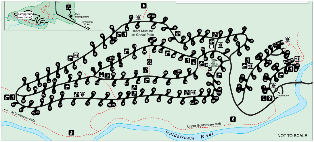 Goldstream Campground Map